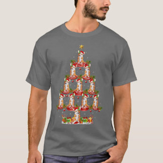 クリスマスホリデーおもしろいサンタコルギドッグクリスマスツリー1 Tシャツ