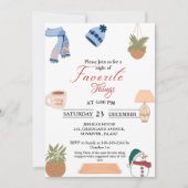 クリスマスホリデーお気に入りのズフェスティバルお気に入りの 招待状 (正面)