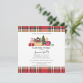 クリスマスホリデーお気に入りのズ用品素朴販売 招待状 (スタンド正面)