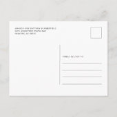 クリスマスホリデーお気に入りのツギフトスワップパーティー インビテーションポストカード (裏面)