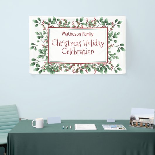 クリスマスホリデーお祝いつる-'パーティー 横断幕 (トレードショー)
