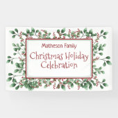 クリスマスホリデーお祝いつる-'パーティー 横断幕 (横)