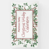 クリスマスホリデーお祝いつる-'パーティー 横断幕 (縦)