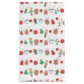 クリスマスホリデーかわいいクッキー |抱き枕 スモールペーパーバッグ (裏面)