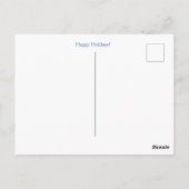 クリスマスホリデーかわいい犬たち窓 ポストカード (裏面)