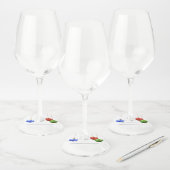 クリスマスホリデーかわいらしオーナメント ワイングラスタグ (セット)