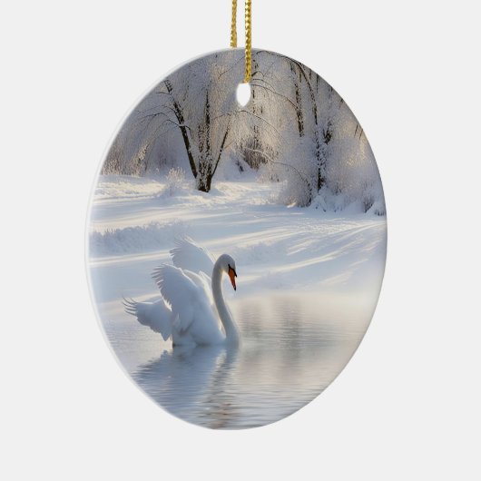 クリスマスホリデーかわいらしスススススススススノー セラミックオーナメント (右)