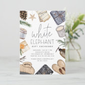 クリスマスホリデーのホワイトエレファントパーティー 招待状 (スタンド正面)