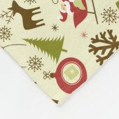 クリスマスホリデーの伝統 フリースブランケット (角)