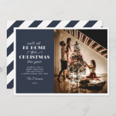 クリスマスホリデーの写真カードは全員持ち帰り シーズンカード (正面/裏面)