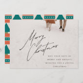 クリスマスホリデーの招待カード シーズンカード (正面/裏面)