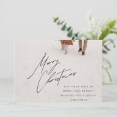 クリスマスホリデーの招待カード シーズンカード (スタンド正面)