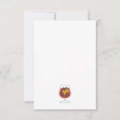 クリスマスホリデーの赤いスパイスワイン ノートカード (正面)