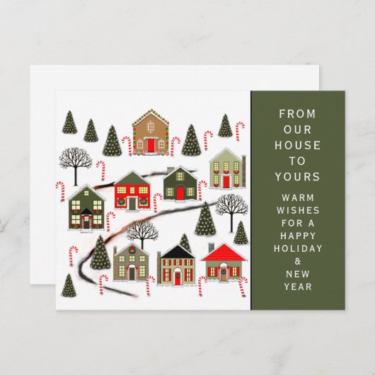 クリスマスホリデーはがき シーズンポストカード (正面/裏面)