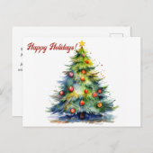 クリスマスホリデーはがき シーズンポストカード (正面/裏面)