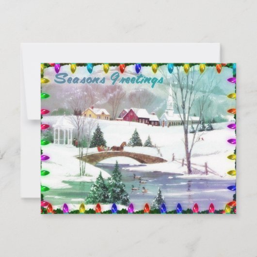 クリスマスホリデーへの招待 招待状 (正面)