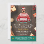 クリスマスホリデーアイレデールドグージュセーターパーティー 招待状 (正面)
