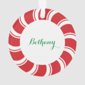 クリスマスホリデーアクリルオーナメント会社のロゴ オーナメント (裏面)