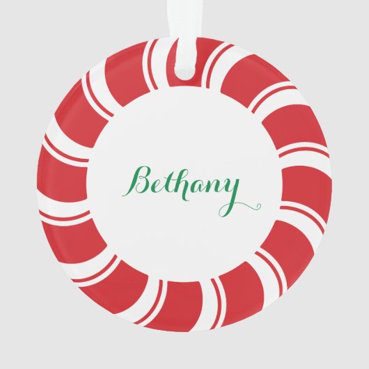 クリスマスホリデーアクリルオーナメント会社のロゴ オーナメント (裏面)