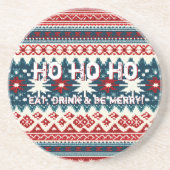 クリスマスホリデーアグイデスセーターパーティー コースター (正面)