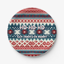 クリスマスホリデーアグイデスセーターパーティー ペーパープレート