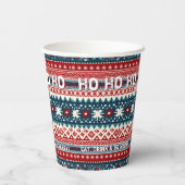 クリスマスホリデーアグイデスセーターパーティー 紙コップ (裏面)