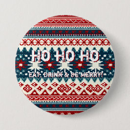 クリスマスホリデーアグイデスセーターパーティー 缶バッジ