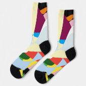 クリスマスホリデーアートパターン ソックス (左)