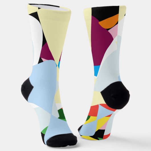 クリスマスホリデーアートパターン ソックス (傾斜あり)