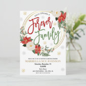 クリスマスホリデーインサメントお祝い招待状 招待状 (スタンド正面)