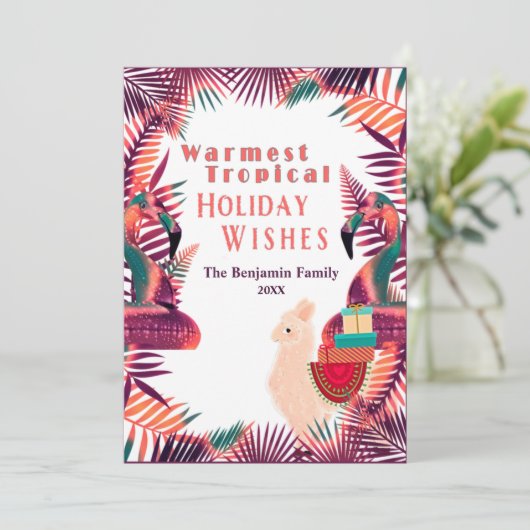 クリスマスホリデーウィズトロピカルウォーターカラーカード シーズンカード (スタンド正面)