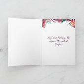 クリスマスホリデーウィズトロピカルウォーターカラーカード シーズンカード (内部)