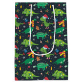 クリスマスホリデーウィズラッピング紙 ミディアムペーパーバッグ (裏面)