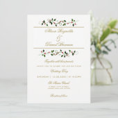 クリスマスホリデーウィンターウェディング招待状 招待状 (スタンド正面)