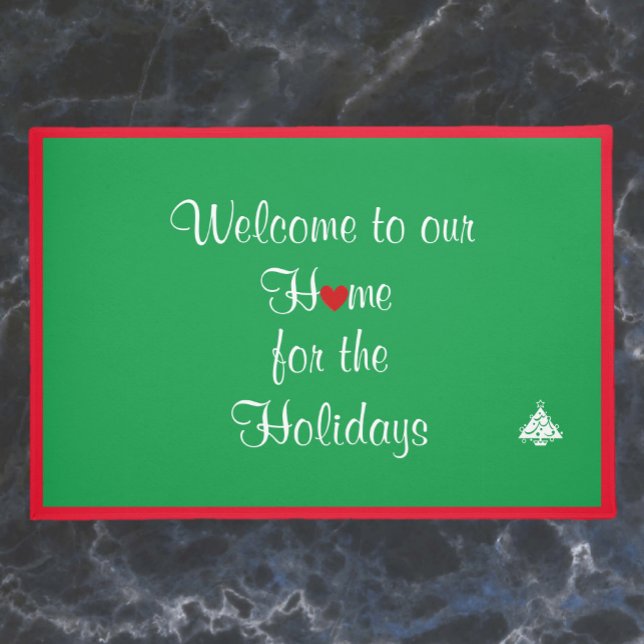 クリスマスホリデーウェルカムマット ドアマット (クリエイターアップロード済み)