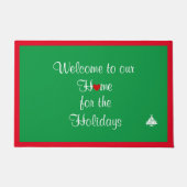 クリスマスホリデーウェルカムマット ドアマット (正面)