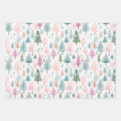 クリスマスホリデーウォーターカラフルカラー ラッピングペーパーシート (正面2)