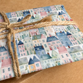 クリスマスホリデーウォーターカラーカラフルティッシュペーパー 薄葉紙