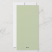 クリスマスホリデーウォーターカラーパインレッドベリー シーズンカード (裏面)