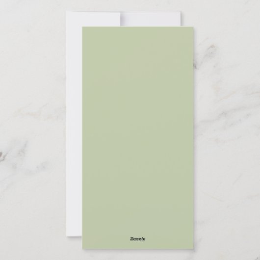 クリスマスホリデーウォーターカラーパインレッドベリー シーズンカード (裏面)