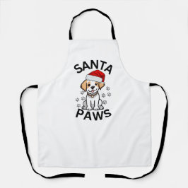 クリスマスホリデーエプロン – Santa Paws Cat エプロン