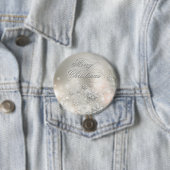 クリスマスホリデーエレガントスノーフレークボタン 缶バッジ (インサイチュ)