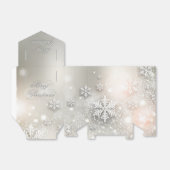 クリスマスホリデーエレガントスノーフレーク フェイバーボックス (折り畳みなし)