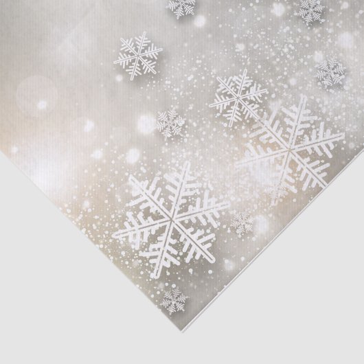 クリスマスホリデーエレガントスノーフレーク 薄葉紙 (詳細)