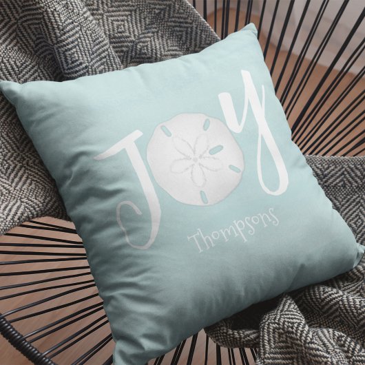 クリスマスホリデーエレガントビーチターコイズコースト クッション