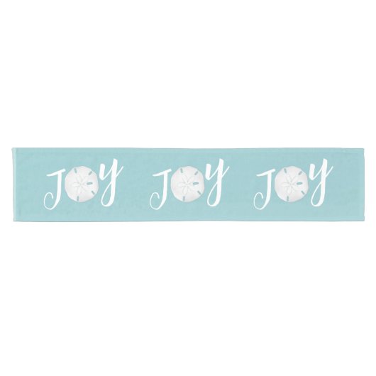 クリスマスホリデーエレガントビーチターコイズコースト ショートテーブルランナー (横)