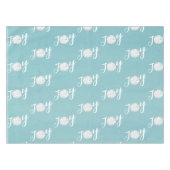 クリスマスホリデーエレガントビーチターコイズコースト テーブルクロス (正面(横))