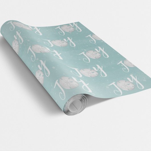 クリスマスホリデーエレガントビーチターコイズコースト ラッピングペーパー