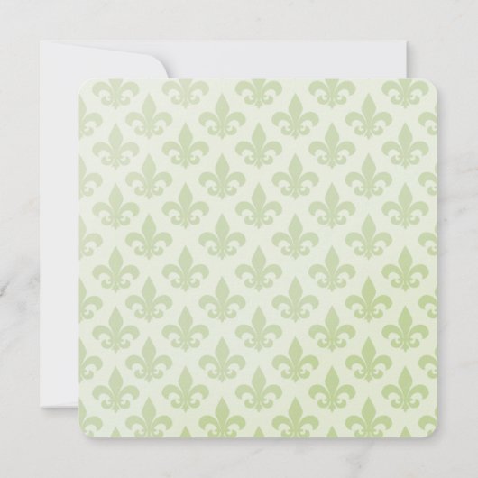 クリスマスホリデーエレガント(紋章の)フラ・ダ・リパターン 招待状 (裏面)