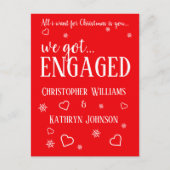クリスマスホリデーエンゲージメント発表 案内ポストカード (正面)